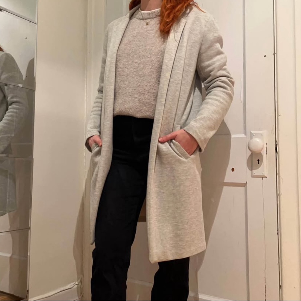 Forever 21 Gray jacket Cozy Knit coat